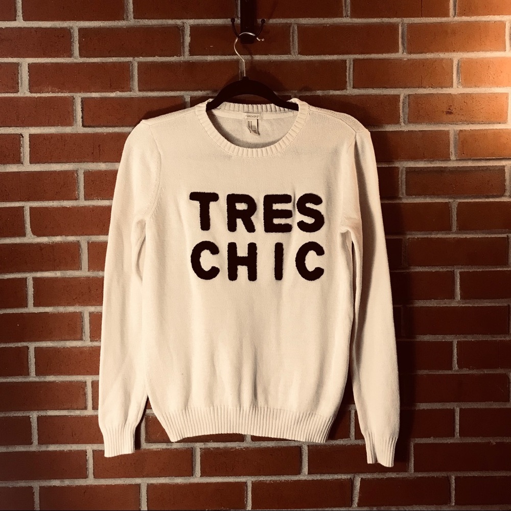 Tres Chic White Sweater